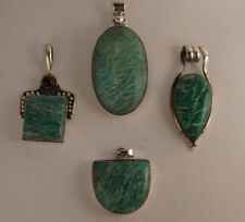 Silber Anhänger mit Grün Aventurin in verschiedenen Formen