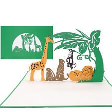 Pop Up Karte "Zoo" - 3D