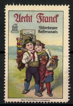 Reklamemarke aecht franck - aecht,