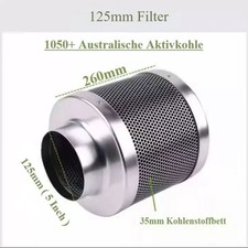 Aktivkohlefilter Carbon 125mm