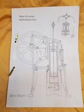 Dampfmaschine Wiggers Modellbau Materialbausatz  Rider Ericsson Heißluftmaschine