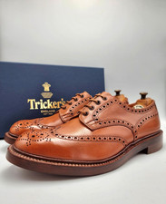 NOS AMAZING TRICKER'S Keswick C Shade Tan Leather Brogue UK 9,5 EU 43,5 US 10,5