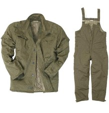 Warme DDR NVA JAGD  TARNJACKE WINTER  ODER  HOSE M.LATZ NVA strichtarn