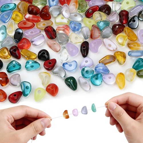 Glasperlen mehrfarbig 8mm - glasperlen, 5–8mm