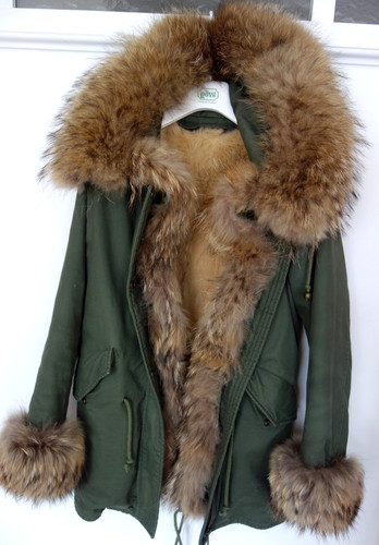 Stylischer parka pelzmantel - stylischer,