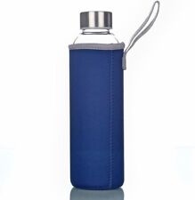 Trinkflasche aus Glas, Sportflasche Wasserflasche Fahrradflasche Getränkeflasche