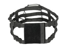 Skelettierter Cummerbund mit Schnellverschluß in Schwarz Tactical Nato Weste 