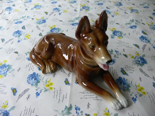 Porzellan schäferhund cm - schäferhund,