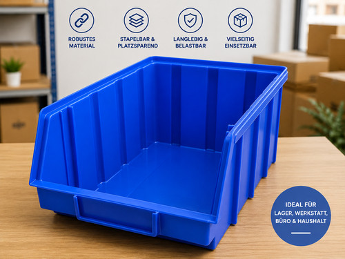 Stück stapelboxen blau - 10,