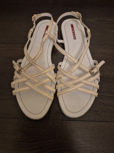 Prada leder sandalen 39 - prada,