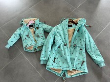 Jacken Mama Kind Anker türkis grün Gr. M 98 Mädchen Damen Mantel Parka