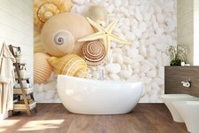 3D Stein Seestern Q3085 Tapete