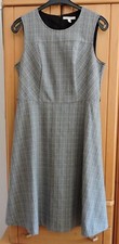 Esprit  Kleid ärmellos Trägerrock  hellgrau fein kariert  mehrfarbig Gr. 42