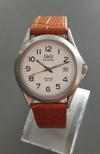 Q&Q  Exclusive  by Citizen Lederarmband Uhren Herrenuhr / Damenuhr. 