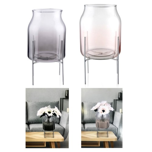 Glas blumenvase mit - blumenvase, ständer