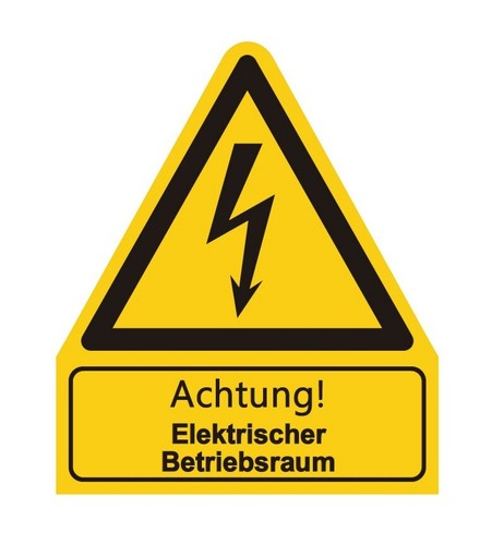 Aufkleber achtung elektrischer - aufkleber"achtung,