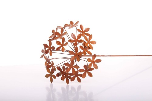 Edelrost blume garten deko - 3d,