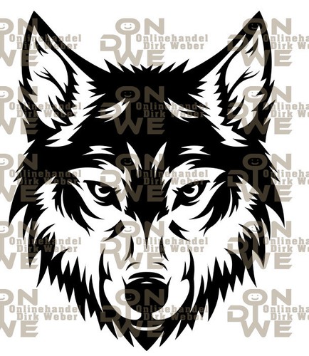 Aufkleber wolf klein - aufkleber, "wolf