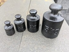 4 Alte Eisen Gewichte KONVOLUT