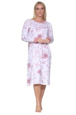 Damen Langnachthemd, Rundhals