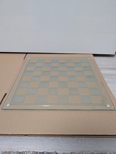 Glas Schachbrett 35,5 x 35,5 cm – Schachbrett Glasfeld – sehr guter Zustand
