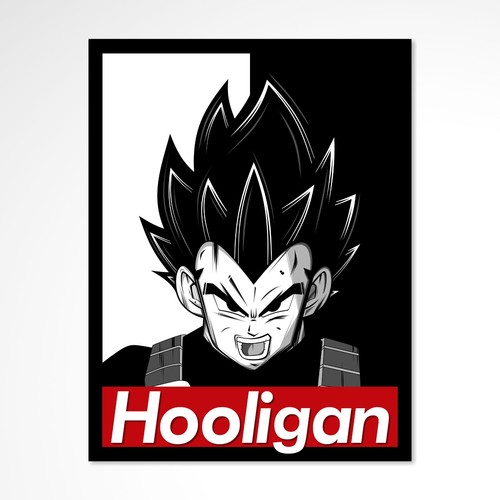 Hooligan sticker vegeta - vegeta, dragon