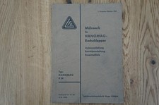 LFE Mähwerk für Hanomag R24 Betriebsanleitung 30 Seiten 1955