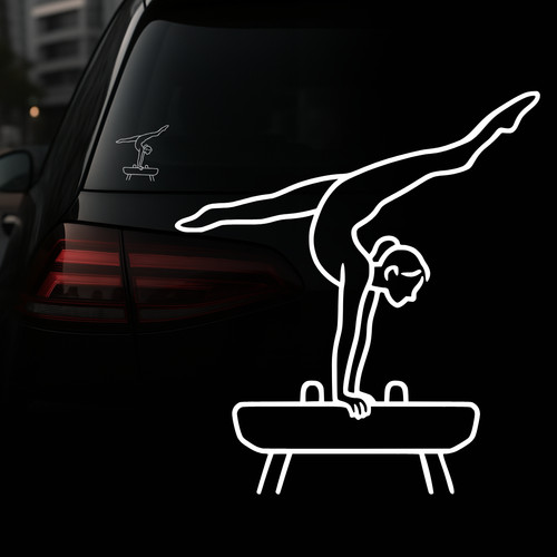 Auto aufkleber turnen - aufkleber,