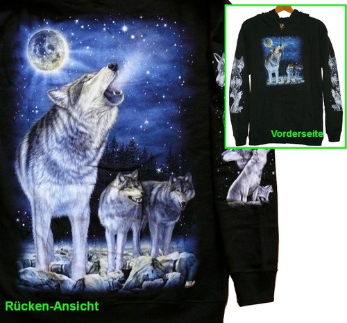 Kapuzen jacke wolf - kapuzen, mond,