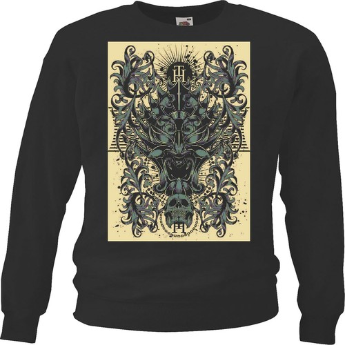 Sweatshirt vintage skull - vintage,