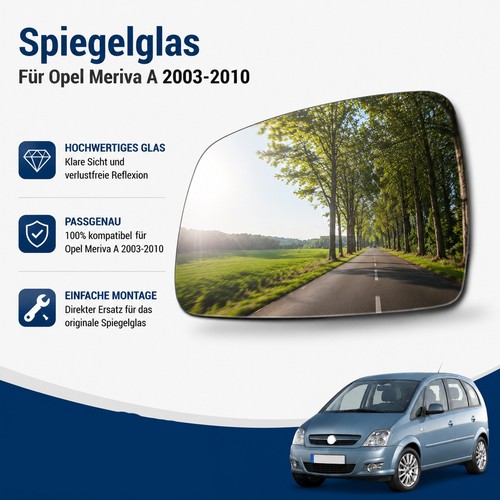 Links fahrerseite spiegelglas - links,