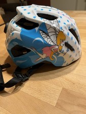 Neuwertiger Cube Helm Fink Kinderhelm/ Fahrradhelm 44-49cm XXS; Weiß Feemotiv
