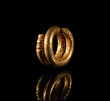 Goldener keltischer Haarring