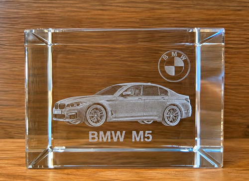 Bmw glasblock transparent - m5,