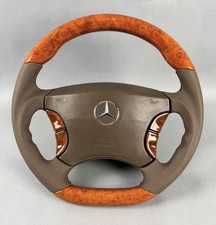 Mercedes AMG S W220 Holz Kastanie Leder Java Unikat MF Sport Lenkrad komplett