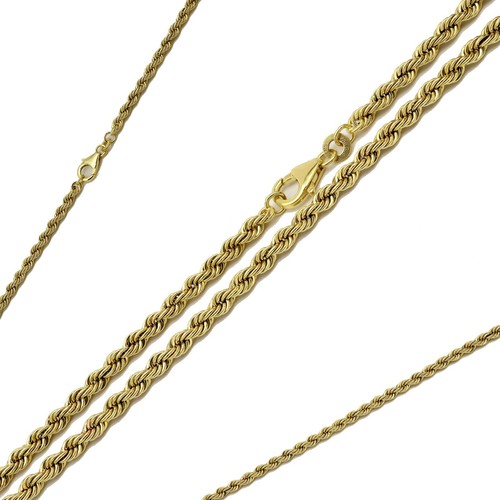 Collier kordel 333 gelbgold - collier,