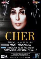 CHER - 1999 - Plakat - In Concert - Believe Tour - Poster - Köln / Dortmund
