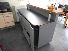 Küchenerweiterung, Küchentheke, Kücheninsel, beidseitig Schubkästen Auszüge