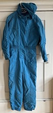 Vintage Skianzug One Piece Ski Suit 80s 90s Damen Gr. 38 mit Kapuze