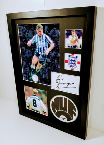 Gazza paul gascoigne - gascoigne, gerahmter