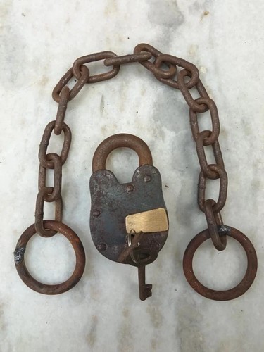 Antik stil vorhängeschloss - antik, 4"