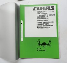 CLAAS W 740 S / 640 S  Kreiselwender   Ersatzteilliste 1990 Lagerexemplar