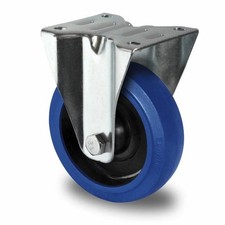 Bockrolle Transportrolle Blue Wheels Schwerlastrollen Vollgummi blau