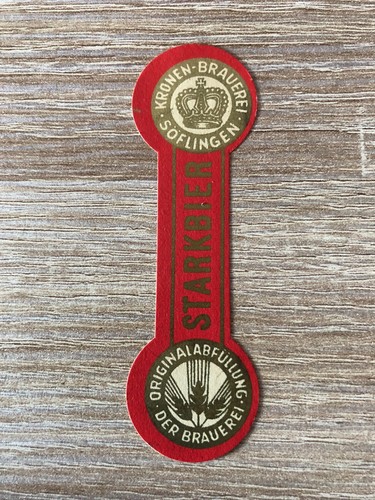 Bieretikett kronenbrauerei - bieretikett,