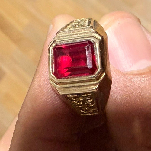 Herren siegelring gelbgold - siegelring, 14k