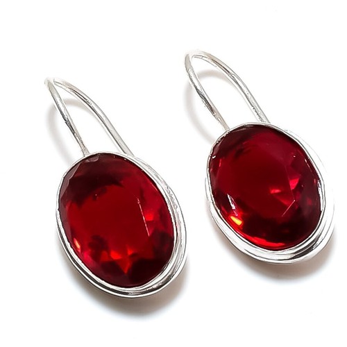 Roter granat edelstein - roter, 925
