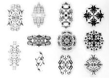 Clear Stamps Ornament Blumen  klare Stempel Silikonstempel