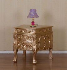 Rokoko Nachtschränkchen Barock Kommode Nachtschrank Bett LouisSeize Breite69cm  