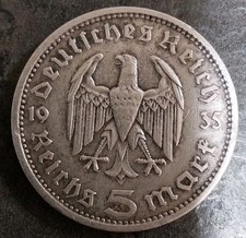 5 REICHS-MARK - SILBER MÜNZE