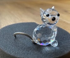 Vintage Swarovski Mini Kristall Katzenfigur 7659 Nr. 031